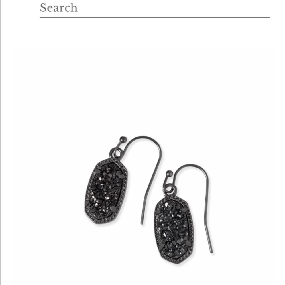 Kendra Scott Black Drop Earrings - Picture 4 of 7